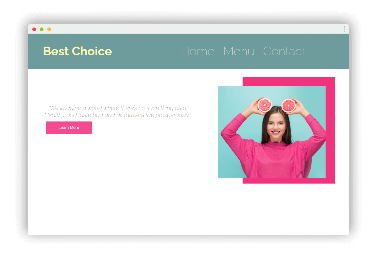 Restaurant page